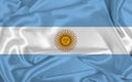 Silk Argentina Flag Royalty Free Stock Photo
