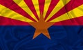 Silk Arizona State Flag Royalty Free Stock Photo