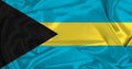 Silk Bahamas Flag Royalty Free Stock Photo