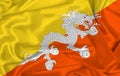 Silk Bhutan Flag