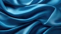 Silk blue fabric closeup