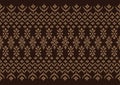 Silk cloth Brown pattern