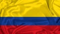 Silk Colombia Flag Royalty Free Stock Photo