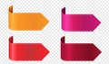 Silk Colorful Ribbons Isolated Transparent Background