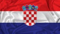 Silk Croatia flag Royalty Free Stock Photo