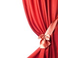 Silk Curtain over white Royalty Free Stock Photo