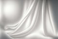 Silk drape abstract texture blur white curtain Royalty Free Stock Photo