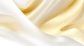 Silk Elegance: Calming Yellow Gold and Light Ivory Cloth Background.