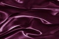 Silk fabric, abstract wavy vinous satin fabric background.