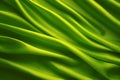 Silk Fabric Background, Green Waving Cloth Royalty Free Stock Photo