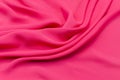 Silk fabric, crepe de Chine pink