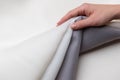 Silk fabric, matte organza `Carolina`.