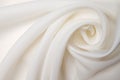 Silk fabric, matte organza `Carolina`, cream colors.