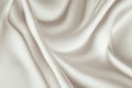 Silk Fabric White In Closeup. Generative AI Royalty Free Stock Photo