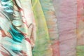 Silk fabrics hand design and hand dye