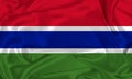 Silk Gambia Flag