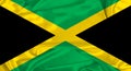 Silk Jamaica Flag Royalty Free Stock Photo