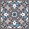 Silk neck scarf or kerchief square pattern design