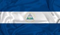 Silk Nicaragua Flag