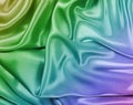 Silk rainbow scarf Royalty Free Stock Photo