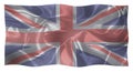 Silk Royal Navy Union Jack flag Royalty Free Stock Photo