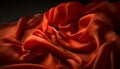 Silk satin waves of vibrant passion glow generated by AI
