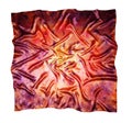 The silk scarf. Texture of silk. Royalty Free Stock Photo