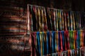 Silk scarves in Uzbekistan Royalty Free Stock Photo