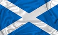 Silk Scotland Flag Royalty Free Stock Photo