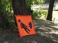 Silk Screened Worker Man With Shovel Royalty Free Stock Photo