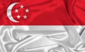 Silk Singapore Flag