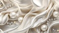 Silk symphony, foil-embellished pearlescent delicacy