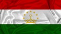 Silk Tajikistan Flag
