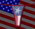 Silk Texas Thong With Flags