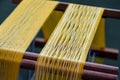 Silk thread texture, The process of silk weaving