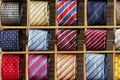 Silk tie on display Royalty Free Stock Photo