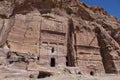 Silk tomb - one of Royal tombs. Petra Royalty Free Stock Photo