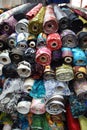 Silk in various colors Royalty Free Stock Photo