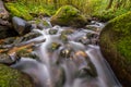 Silk water in stones stream