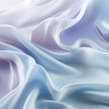 Silk White Fabric With Iridescent Pattern On Seamless Blue Background Royalty Free Stock Photo