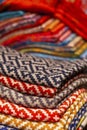 Silk and wool scarfs Royalty Free Stock Photo