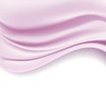 Silky abstract pink background on white