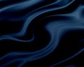 Silky abstract Satin curtain dark blue background