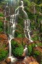 Silky cascading waterfall
