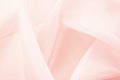 Silky fabric curve shape fashion white cloth abstract background with Beauty soft waves textured. luxury textile pink Royalty Free Stock Photo