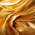 Silky Gold Satin Silk Canvas Wallpapers With Vibrant Energy