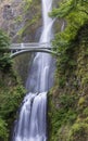 Silky Multnomah Falls & Benson Footbridge Royalty Free Stock Photo