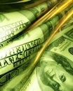 Silky smooth and glowing money abstract Royalty Free Stock Photo