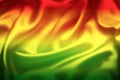 Silky surface abstract rastafarian colors background view