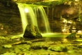 Silky waterfall in forest